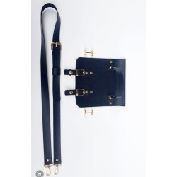 Suni Deri Siyah Kapak Seti