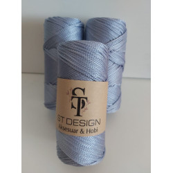 Makrema polyester ip mavi